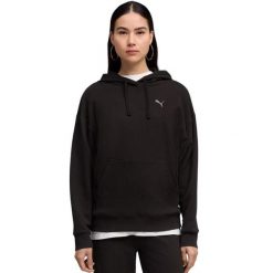 PUMA ESS Elevated Comfort Hoodie bluza damska. Czarne bluzy damskie Puma, xl, bez wzorów, z materiału, z kapturem. Za 191.99 zł.