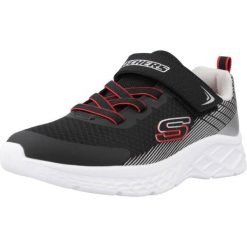 Kapcie SKECHERS 403924L Czarny. Czarne kapcie damskie Skechers, bez wzorów, z syntetyku. Za 149.99 zł.