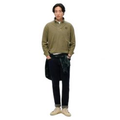 Koszulka polo z długim rękawem Superdry Contrast Stitch. Szare bluzki z długim rękawem męskie Superdry., m, bez wzorów, eleganckie, bez kołnierzyka. Za 329.25 zł.