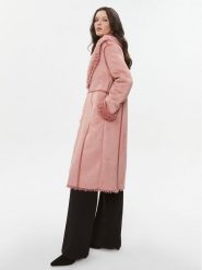 TWINSET Kożuch 232TT2100 Różowy Regular Fit. Czerwone płaszcze damskie Twinset, bez wzorów, z syntetyku, bez kaptura. Za 2,259.00 zł.