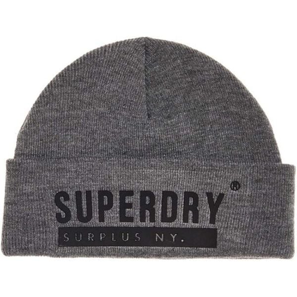 Czapka zimowa męska Superdry Surplus Silicone Beanie. Szare czapki i kapelusze męskie Superdry., na zimę, bez wzorów. W wyprzedaży za 80.00 zł.
