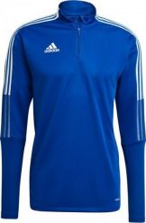 Adidas Niebieski L. Niebieskie bluzy męskie Adidas, l, bez wzorów, bez kaptura. Za 172.77 zł.