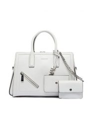 MICHAEL Michael Kors Torebka Laila 30S6S9IS2L Biały. Białe torebki do ręki damskie MICHAEL Michael Kors, bez wzorów, ze skóry, bez dodatków. Za 1,729.00 zł.