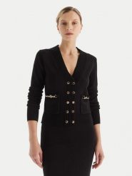 Fracomina Kardigan FR25WT8010K55601 Czarny Regular Fit. Czarne kardigany damskie Fracomina, s, bez wzorów, z syntetyku. Za 689.99 zł.