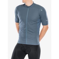 Koszulka rowerowa męska Rab Cinder Jersey. Niebieskie buty sportowe męskie RAB, m, bez wzorów, z jersey, bez kołnierzyka, bez ramiączek, rowerowe. Za 417.99 zł.