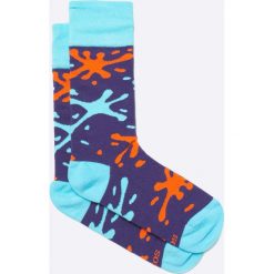 Soxy - Skarpety Kleksy. Szare skarpety męskie Soxy, z bawełny. W wyprzedaży za 17.90 zł.