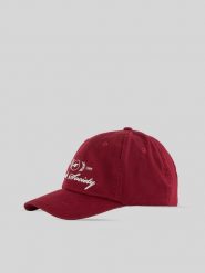 4F Czapka z daszkiem strapback damska - burgundowa S/M (58cm). Czerwone czapki i kapelusze damskie 4f, na lato, bez wzorów, z bawełny, sportowe. Za 69.99 zł.