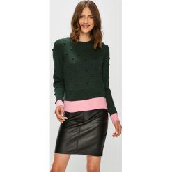 Noisy May - Sweter Sabrina. Szare swetry damskie Noisy may, z dzianiny, z okrągłym kołnierzem. W wyprzedaży za 99.90 zł.