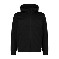Kurtka męska turystyczna CMP 34A0517. Czarne kurtki męskie CMP, l, bez wzorów, z softshellu, sportowe, z kapturem. Za 425.00 zł.