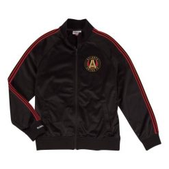 Kurtka z dresu Atlanta United FC. Czarne kurtki męskie Mitchell & Ness, m, bez wzorów, z dresówki, bez kaptura. Za 557.00 zł.