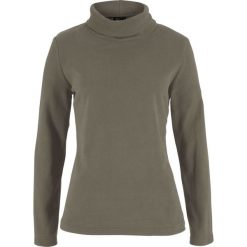 Bluza z polaru z golfem bonprix ciemnooliwkowy. Bluzy damskie marki KALENJI. Za 37.99 zł.