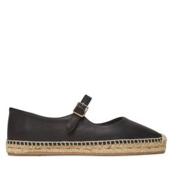 Espadryle Castañer. Czarne espadryle damskie Castañer, bez wzorów, bez obcasa, bez zapięcia. Za 429.99 zł.