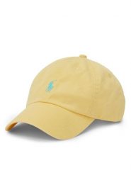 Polo Ralph Lauren Czapka z daszkiem 710667709043 Żółty. Żółte rękawiczki męskie Polo Ralph Lauren, bez wzorów, z bawełny. Za 269.99 zł.