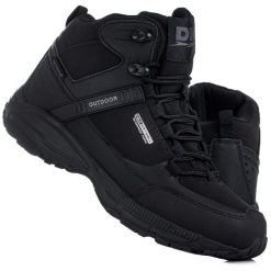 Buty damskie wysokie wodoodporne zimowe DK PREDATOR. Brązowe obuwie sportowe damskie DK, bez wzorów. Za 199.00 zł.