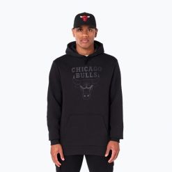 Bluza męska New Era NOS NBA Reegular Chicago Bulls Hoody. Czarne bluzy męskie New Era, m, bez wzorów, bez kaptura. Za 219.99 zł.
