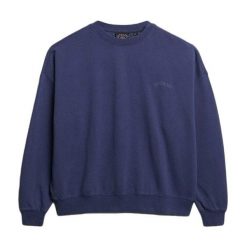 Bluza damska Superdry Essential Logo Gd. Fioletowe bluzy damskie Superdry., bez wzorów, bez kaptura. Za 284.00 zł.