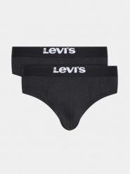 Levi's® Komplet 2 par slipów 37149-0803 Czarny. Czarne slipki męskie m, bez wzorów, z bawełny. Za 69.99 zł.