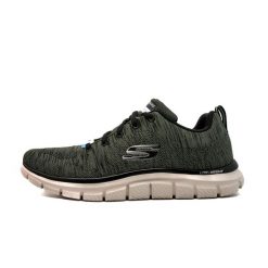 Buty Sportowe Skechers Track - Przedni Biegacz Dorosłych. Zielone buty sportowe męskie Skechers, z syntetyku, bez zapięcia, Skechers Sport. Za 357.00 zł.