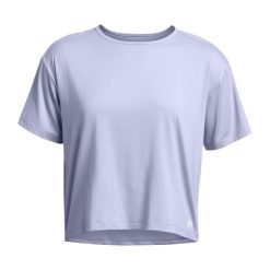 Koszulka treningowa damska Under Armour Motion. Niebieskie obuwie sportowe damskie Under Armour, bez wzorów, na fitness i siłownię. Za 119.99 zł.