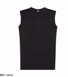 JHK - T-shirt męski bez rękawów czarny 2XL. Czarne t-shirty męskie JHK, m, bez wzorów, bez kołnierzyka. Za 17.69 zł.