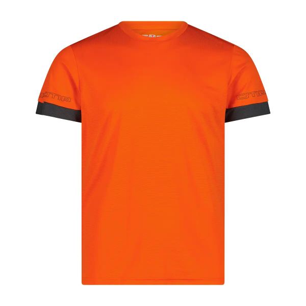 Koszulka z logo CMP Unlimitech. Brązowe koszulki sportowe męskie CMP, bez wzorów, bez kołnierzyka, bez ramiączek, na fitness i siłownię. Za 148.50 zł.