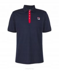 Koszulka tenisowa Fila Polo Dominic. Niebieskie koszulki polo męskie Fila, m, bez wzorów, z materiału, eleganckie, bez ramiączek. Za 143.99 zł.