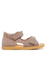 Mrugała Sandały Flo 1205/5-80 Szary. Szare sandały chłopięce Mrugała, ze skóry, bez zapięcia. Za 229.99 zł.