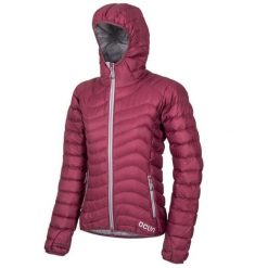 Kurtka puchowa damska Ocun Tsunami Eco. Czerwone kurtki damskie Ocun, xl, bez wzorów, z puchu, bez kaptura, trekkingowe. Za 765.99 zł.