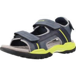 Sandały Geox Model J Borealis B Kolor Niebieski. Niebieskie sandały chłopięce Geox, z gumy, bez zapięcia. Za 199.99 zł.