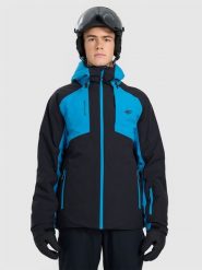 4F Kurtka narciarska membrana 8000 męska - niebieska 3XL. Niebieskie kurtki męskie 4f, na zimę, m, bez wzorów, bez kaptura. Za 599.99 zł.