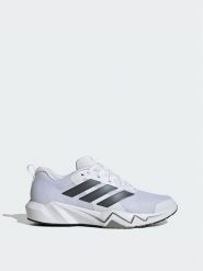 Adidas Buty na siłownię Rapidmove Go Trainer M JQ1461 Biały. Białe buty sportowe męskie Adidas, z materiału, bez zapięcia, na fitness i siłownię. Za 299.99 zł.