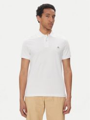 Moose Knuckles Polo Everett M34MT712 Biały Slim Fit. Białe koszulki polo męskie Moose Knuckles, m, bez wzorów, z bawełny, bez ramiączek. Za 419.99 zł.