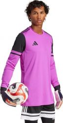 Bluza bramkarska męska Squadra 25 Long Sleeve fuksja JC6209 XL. Czerwone bluzki z długim rękawem męskie Adidas, m, bez wzorów, bez kołnierzyka. Za 93.15 zł.