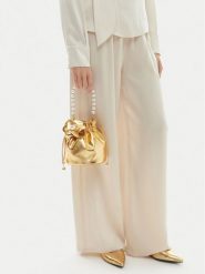 GINO ROSSI Torebka EO-ROSE-LA224-19454 Złoty. Żółte torebki do ręki damskie Gino Rossi, bez wzorów, ze skóry, bez dodatków. Za 299.99 zł.