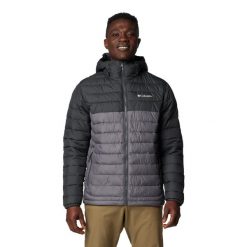Kurtka męska Columbia Powder Lite II Hooded Jacket z kapturem. Szare kurtki męskie Columbia, m, bez wzorów, z puchu, sportowe, z kapturem. Za 521.77 zł.