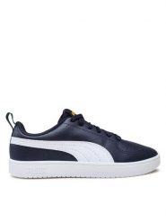 Puma Sneakersy Rickie Jr 384311 07 Granatowy. Niebieskie buty sportowe dziewczęce Puma, bez wzorów, ze skóry, bez zapięcia. Za 135.00 zł.