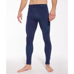Spodnie męskie z wełną merino Brubeck THERMO WOOL by Pustelnik. Niebieskie spodnie snowboardowe męskie Brubeck, m, bez wzorów, z wełny, narciarskie. Za 183.49 zł.