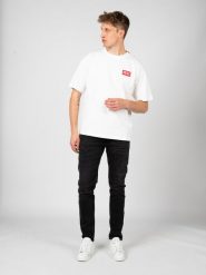 Diesel T-shirt "T-Nlabel" | A11593-0NIAR | Mężczyzna | Biały. Białe t-shirty męskie Diesel, m, z aplikacjami, z bawełny, eleganckie, bez kołnierzyka. W wyprzedaży za 189.00 zł.