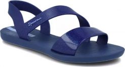 Ipanema Sandały Ipanema 82429 granatowy damskie plażowe VIBE SANDAL płaski obcas do wody 38. Niebieskie sandały damskie Ipanema, bez wzorów, bez obcasa, na obcasie, bez zapięcia. Za 119.00 zł.