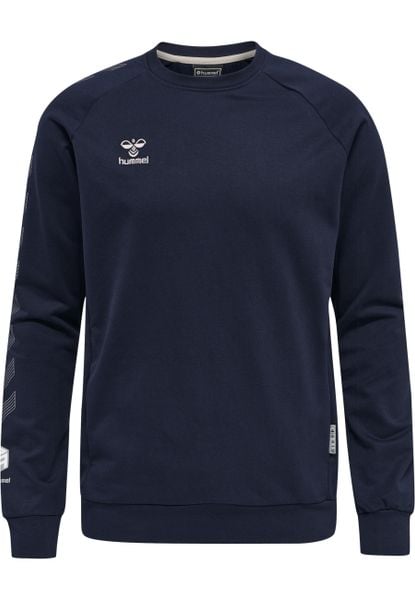 Bluza piłkarska męska Hummel Move Grid bawełniana. Czarne bluzy męskie Hummel, m, bez wzorów, z bawełny, bez kaptura. Za 232.95 zł.