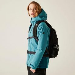 Kurtka damska przejściowa ocieplana Highton Stretch. Niebieskie kurtki damskie Regatta, l, bez wzorów, z puchu, bez kaptura. Za 329.99 zł.