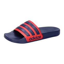 Klapki męskie basenowe Adidas ADILETTE. Czerwone klapki męskie Adidas, z materiału, biznesowe. Za 131.00 zł.