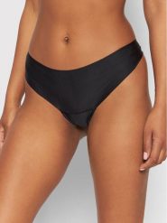 Selmark Stringi Basicos 00241 Czarny. Czarne stringi damskie Selmark, bez wzorów, z syntetyku. Za 29.99 zł.