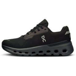 Buty do biegania damskie On Cloudrunner. Czarne obuwie sportowe damskie On, bez wzorów, do biegania. Za 1,092.00 zł.