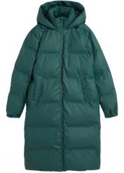 Płaszcz pikowany przeciwdeszczowy, z materiału odpychającego wodę. Czarne kurtki damskie bonprix, bez wzorów, bez kaptura. Za 369.99 zł.