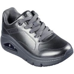 Adidasy Skechers Uno Icon - Lustrous Air, Kobiety. Szare obuwie sportowe damskie Skechers, bez wzorów, z syntetyku, do biegania, Skechers Sport. Za 590.00 zł.