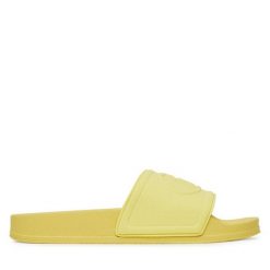 Klapki Liu Jo. Żółte klapki damskie Liu Jo, bez wzorów, bez obcasa. Za 139.99 zł.