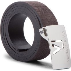 Pasek Męski VERSACE JEANS - D8YSBF06 100 70865 800. Brązowe paski damskie Versace Jeans, w paski, z jeansu. Za 319.00 zł.