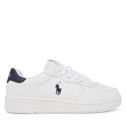 Sneakersy Polo Ralph Lauren. Białe trampki i tenisówki chłopięce Polo Ralph Lauren, bez wzorów, bez zapięcia. Za 249.99 zł.