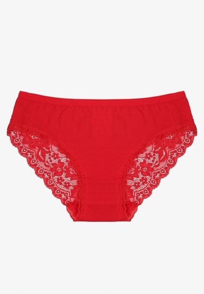 Czerwone Majtki Figi Zdobione Koronką Venissella. Czerwone figi damskie Born2be, l, z aplikacjami, z bawełny. Za 9.99 zł.